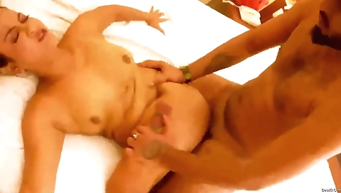 Today Exclusive- Dirty Girl Fucked By Two Big Cock Boy