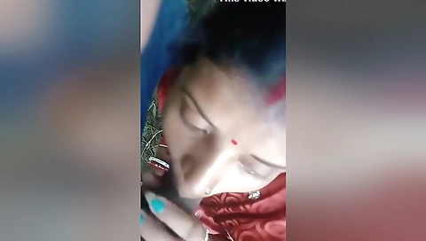 Today Exclusive- Desi Boudi Sucking Dick