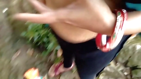 Indian Couple Fucking In Forest Outside The Car