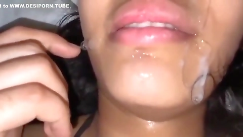 Girlfriend Takes Cum In Mouth For First Time