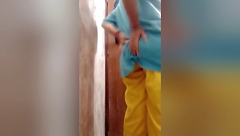 Honry Indian Girl In Bathroom Showing Her Hairy Pussy And Big Boobs