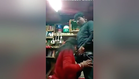 Sexy Boudi Romance And Give Blowjob