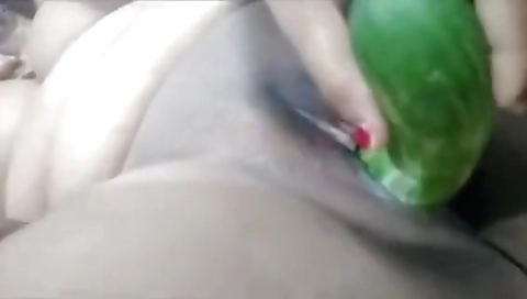 Scarlett Having Cucumber Fun