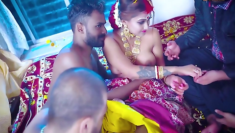 Gangbang Suhagarat - Besi Indian Wife Very 1st Suhagarat With Four Husband ( Full Movie )