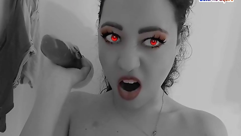 Saturno Squirt The Sexiest Latin Babe, She Is On Halloween Vampire Masturbation Tuesday The 13th