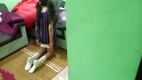 Indian Stepsister Home Alone