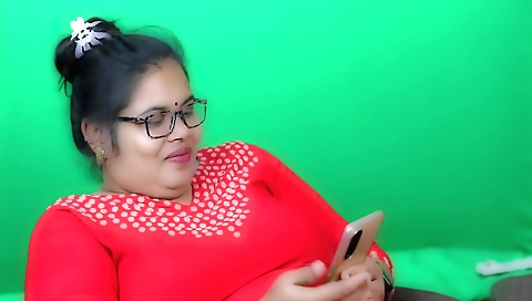 Mumbai Naughty Girl Fingering In Red Dress And Glasses Clear Hindi Audio