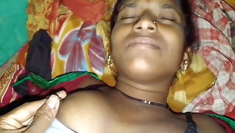Desi Indian Aunty Boobs Pressing And Fuck