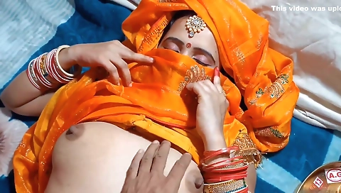 Karwa Chauth Special Day Celebrated Indian Cauple At Home With Honey Moon