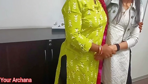 Job Offer Karke Boss Ne Dono Ladki Ko Chuda With Full Hindi Audio Your Archana