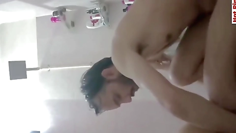 Desi Indian Bhabhi Cheating With Husband And Fucking Doggy Style In Bathroom
