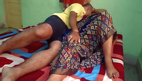 Big-boobied Indian Fucked By Husbands Stepbrother