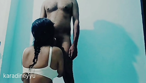 Indian Bhabhi Sucking Step Dick