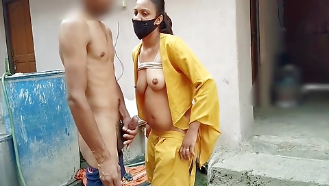 The Indian Stepsister Was Washing Clothes When She Got Wet Pussy Seeing Stepbrothers Fat Dick